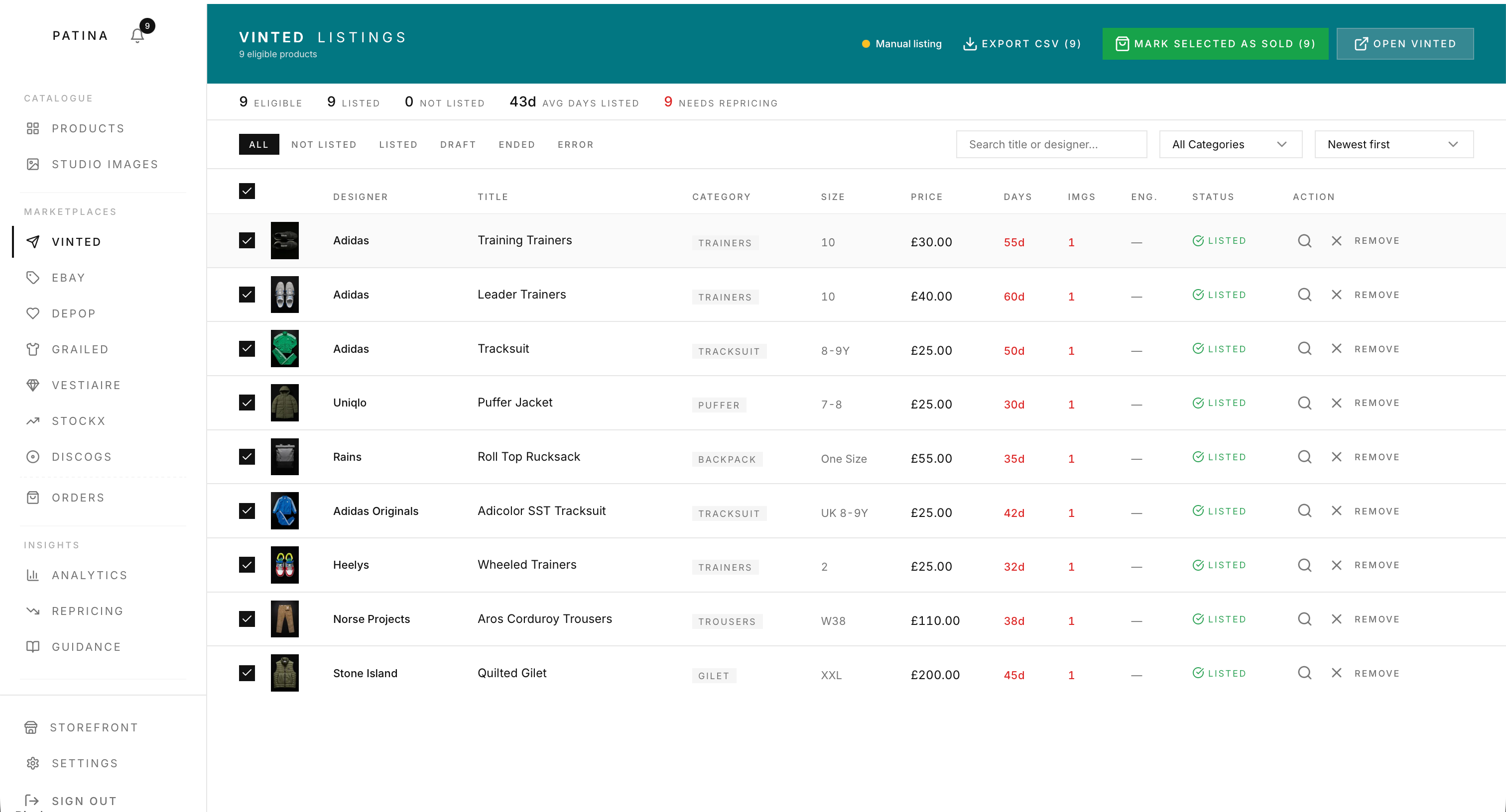 Step 7: Mark as Sold