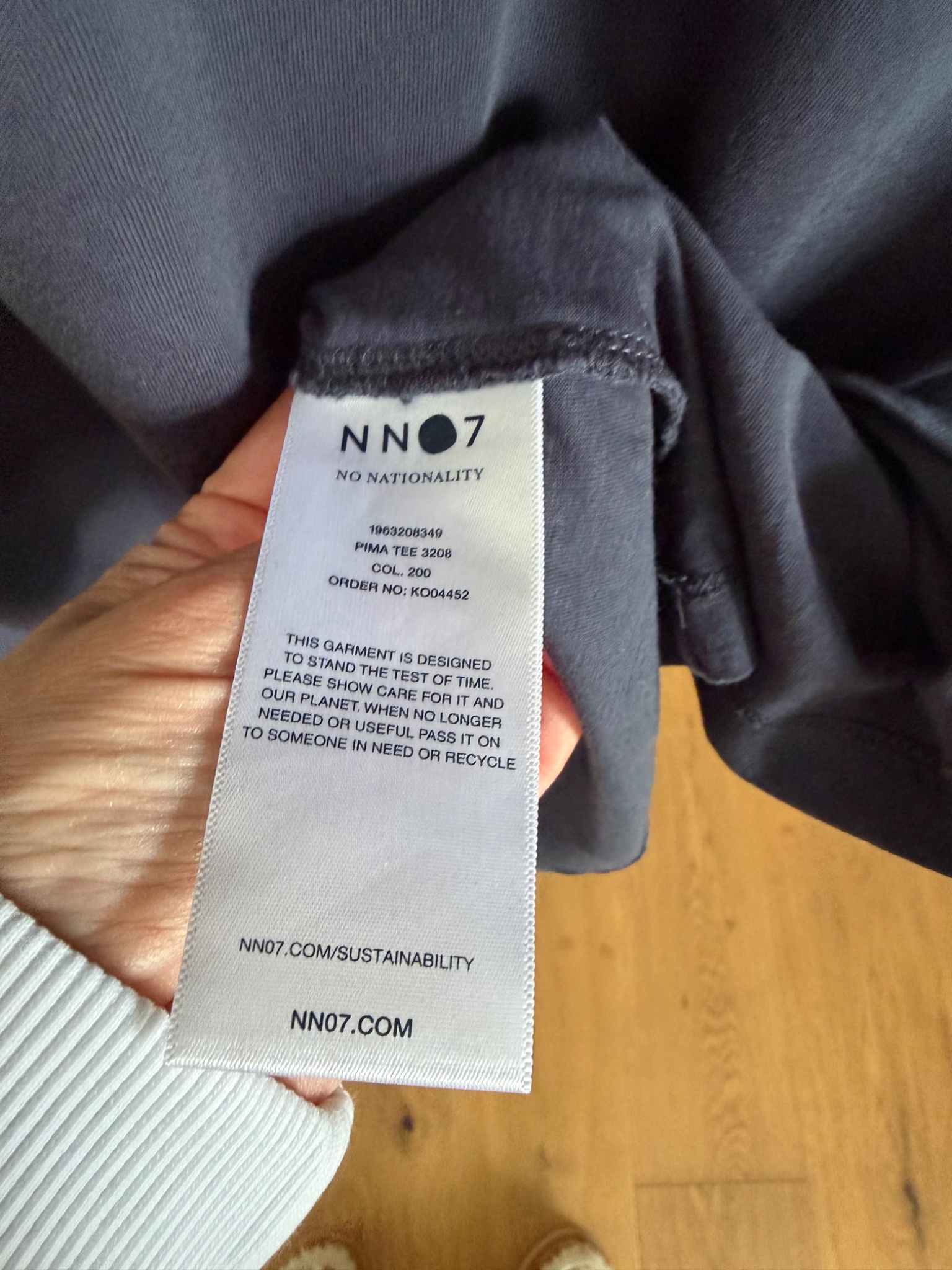 NN07 Pima Tee 3208 Cotton T-Shirt - detail 6