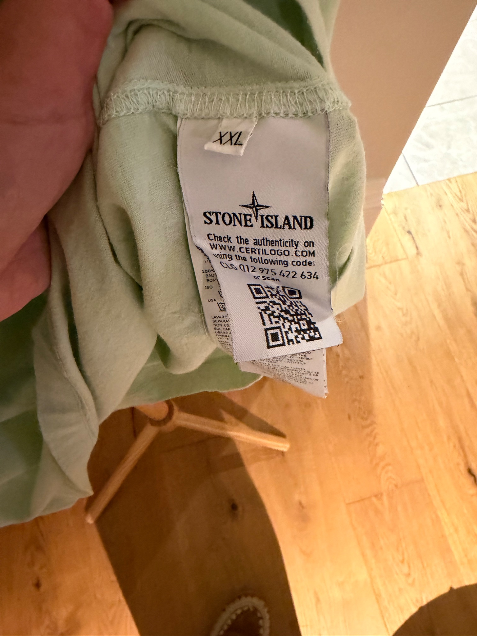 Stone Island Crew Neck T-Shirt with Compass Patch - detail 2