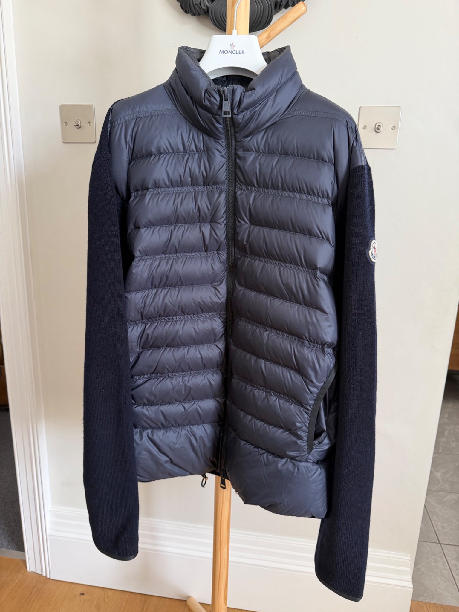 Moncler Mainline Padded Knit Cardigan Jacket - detail 5