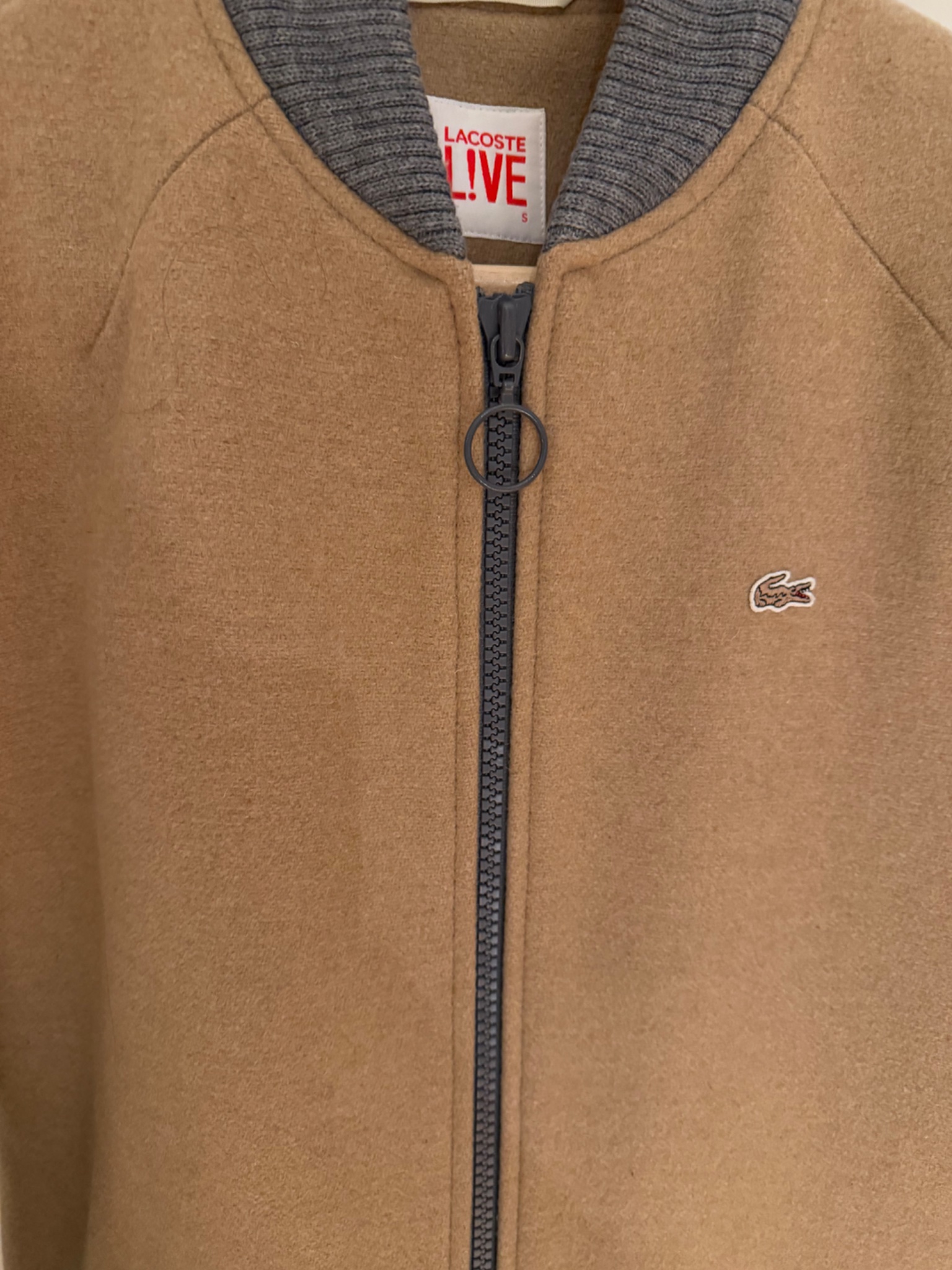Lacoste LIVE Wool Blend Bomber Jacket - detail 4