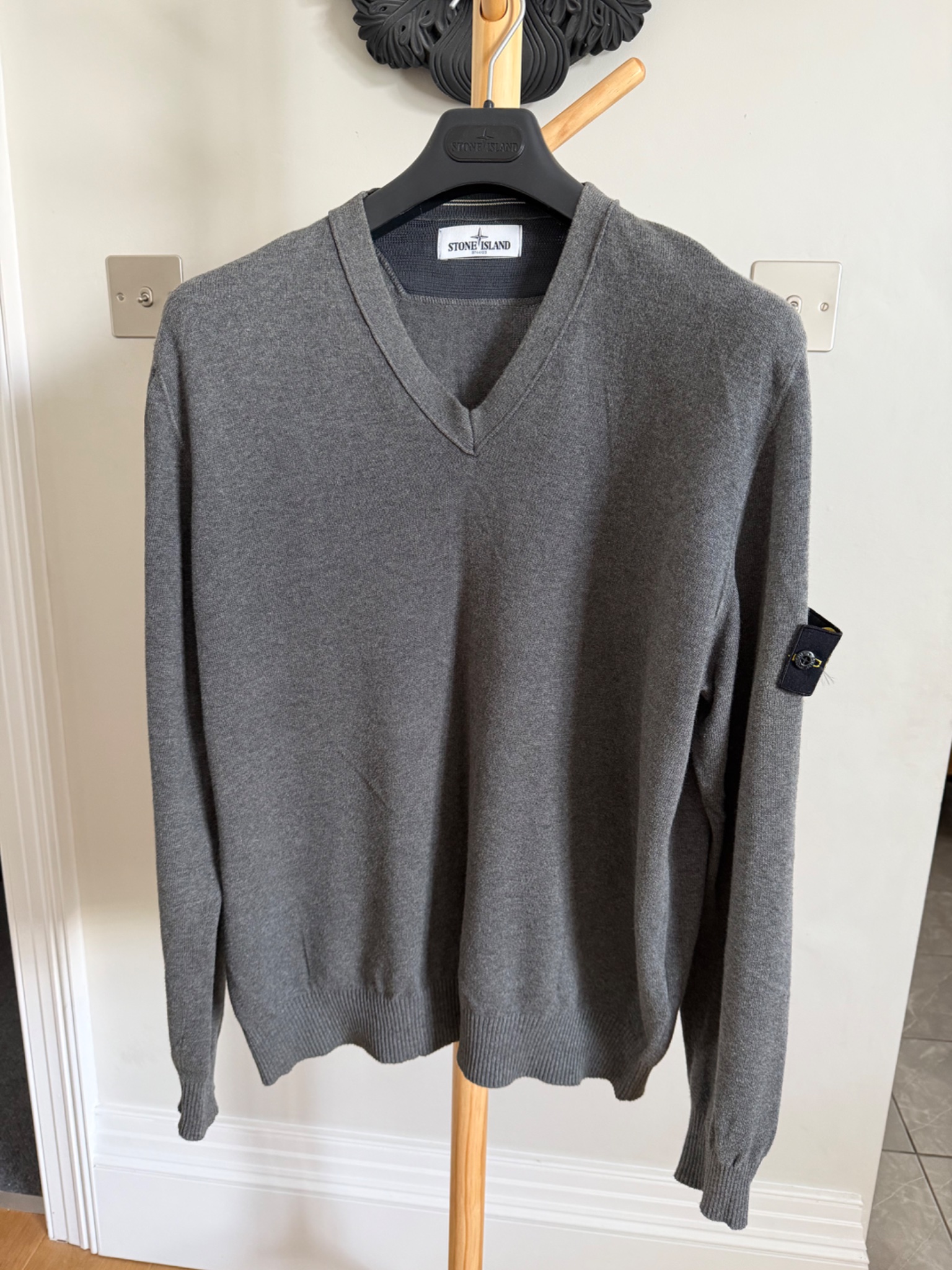 Stone Island V-Neck Knit Jumper - detail 4