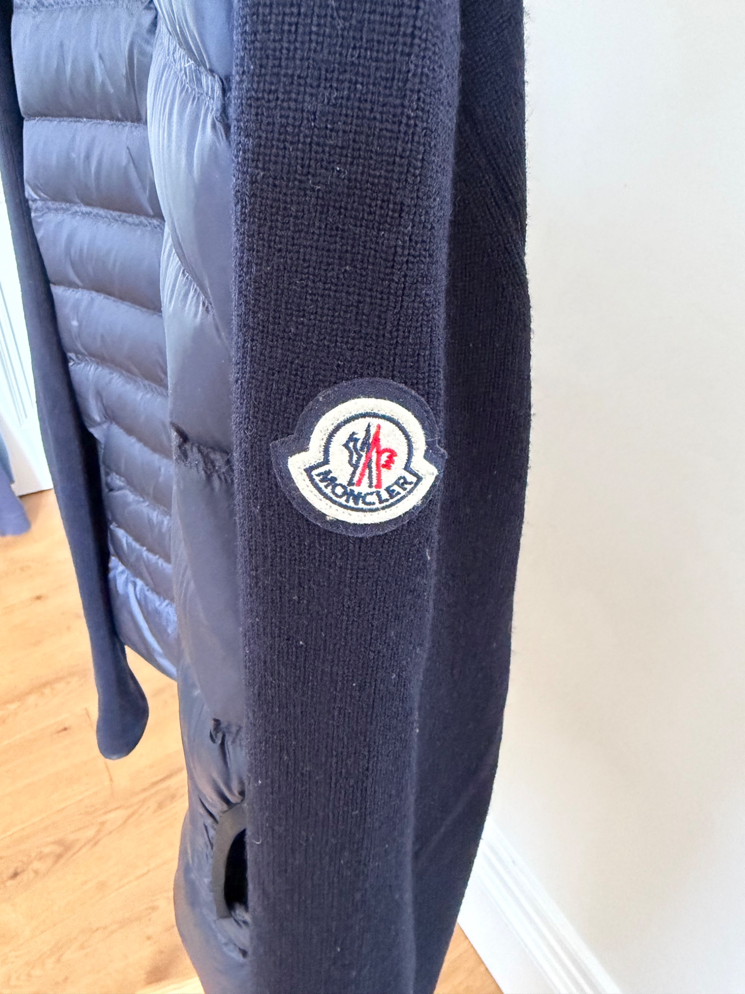 Moncler Mainline Padded Knit Cardigan Jacket - detail 6