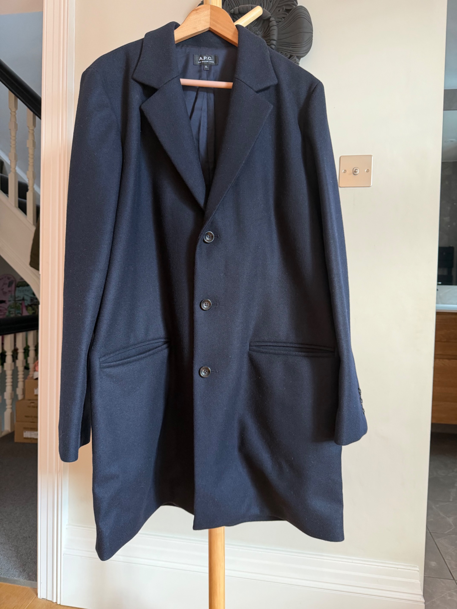 A.P.C. Single Breasted Overcoat - detail 5