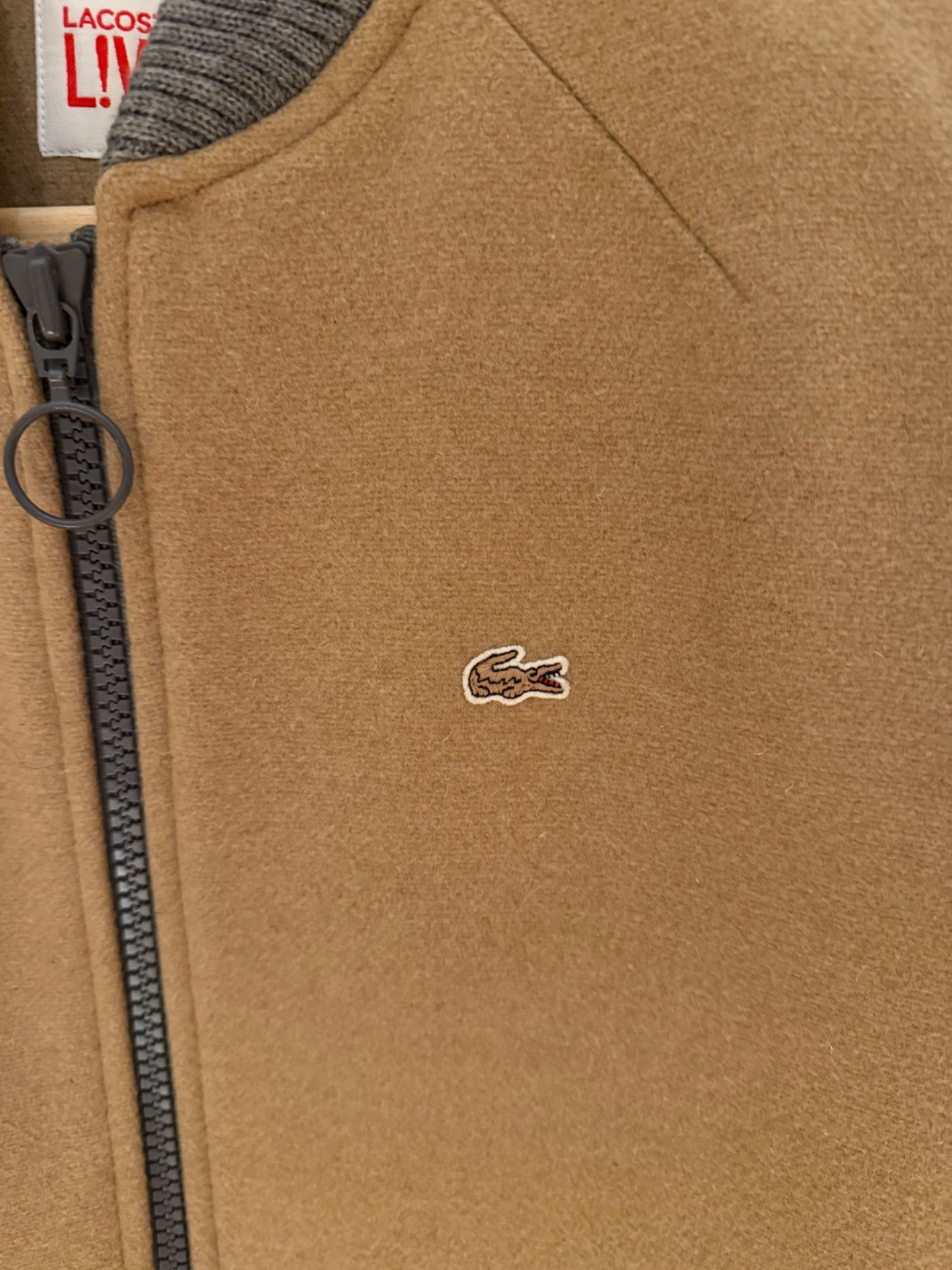 Lacoste LIVE Wool Blend Bomber Jacket - detail 8
