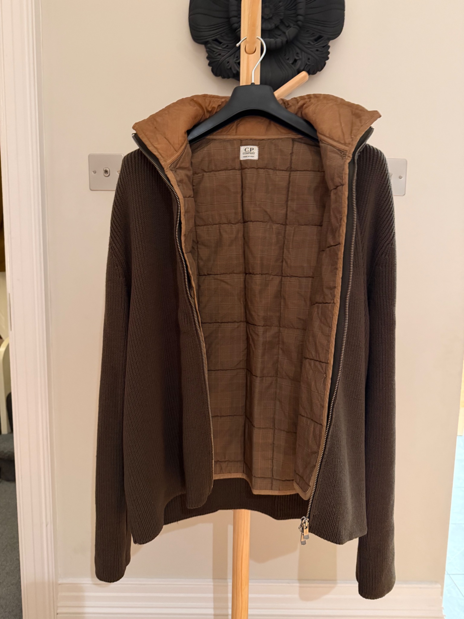 C.P. Company Wool Knit Jacket with Quilted Lining - detail 4