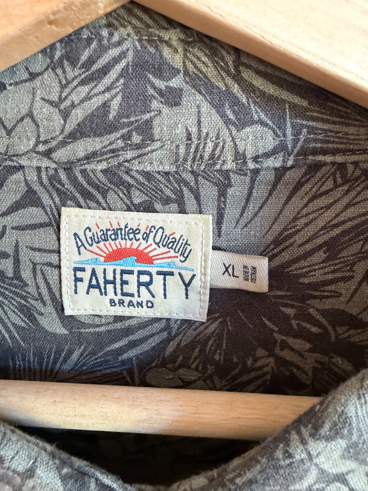 Faherty Patterned Short Sleeve Shirt - detail 6