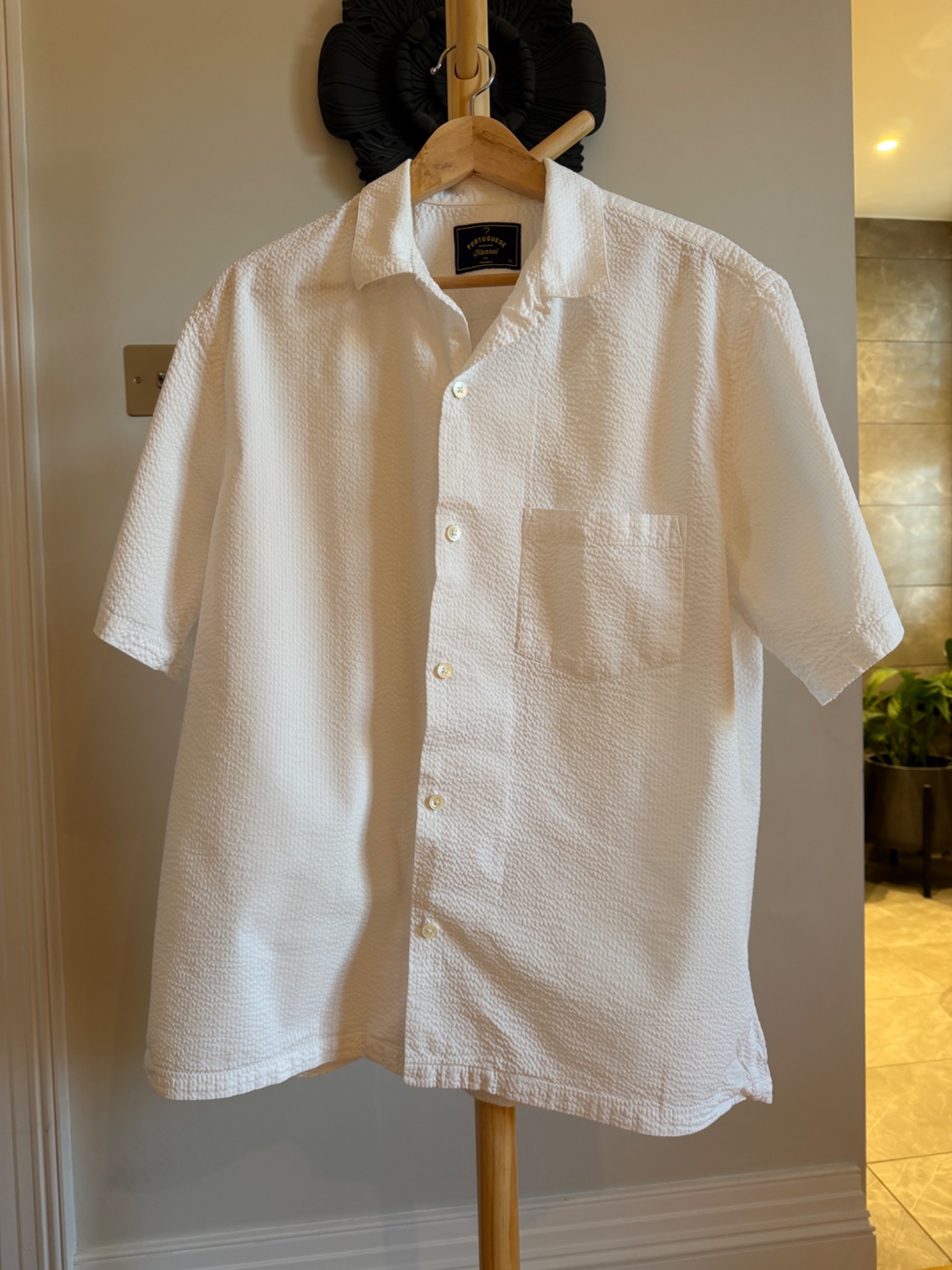 Portuguese Flannel Seersucker Shirt Short Sleeve - hero