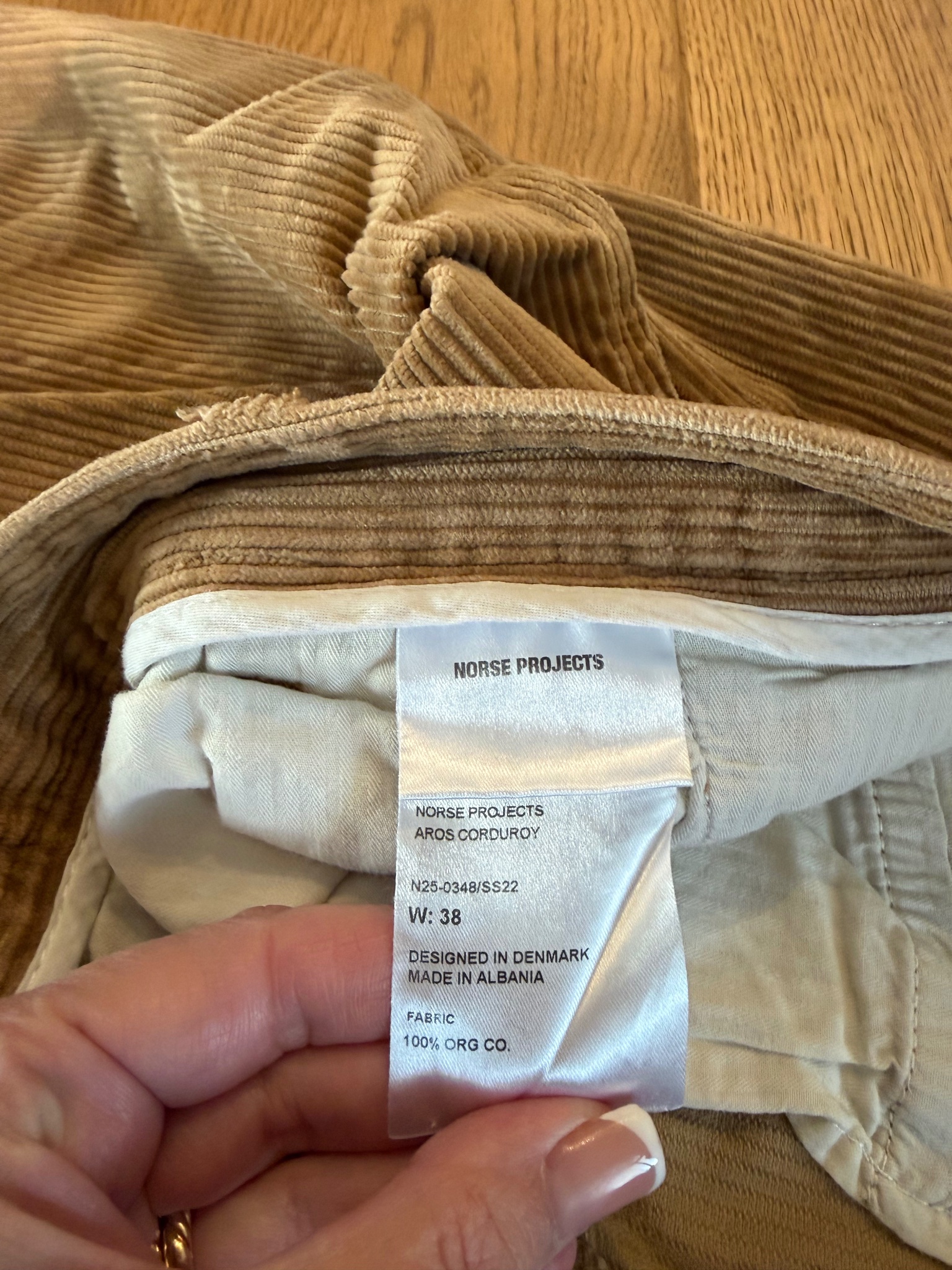 Norse Projects Aros Corduroy Trousers - detail 7