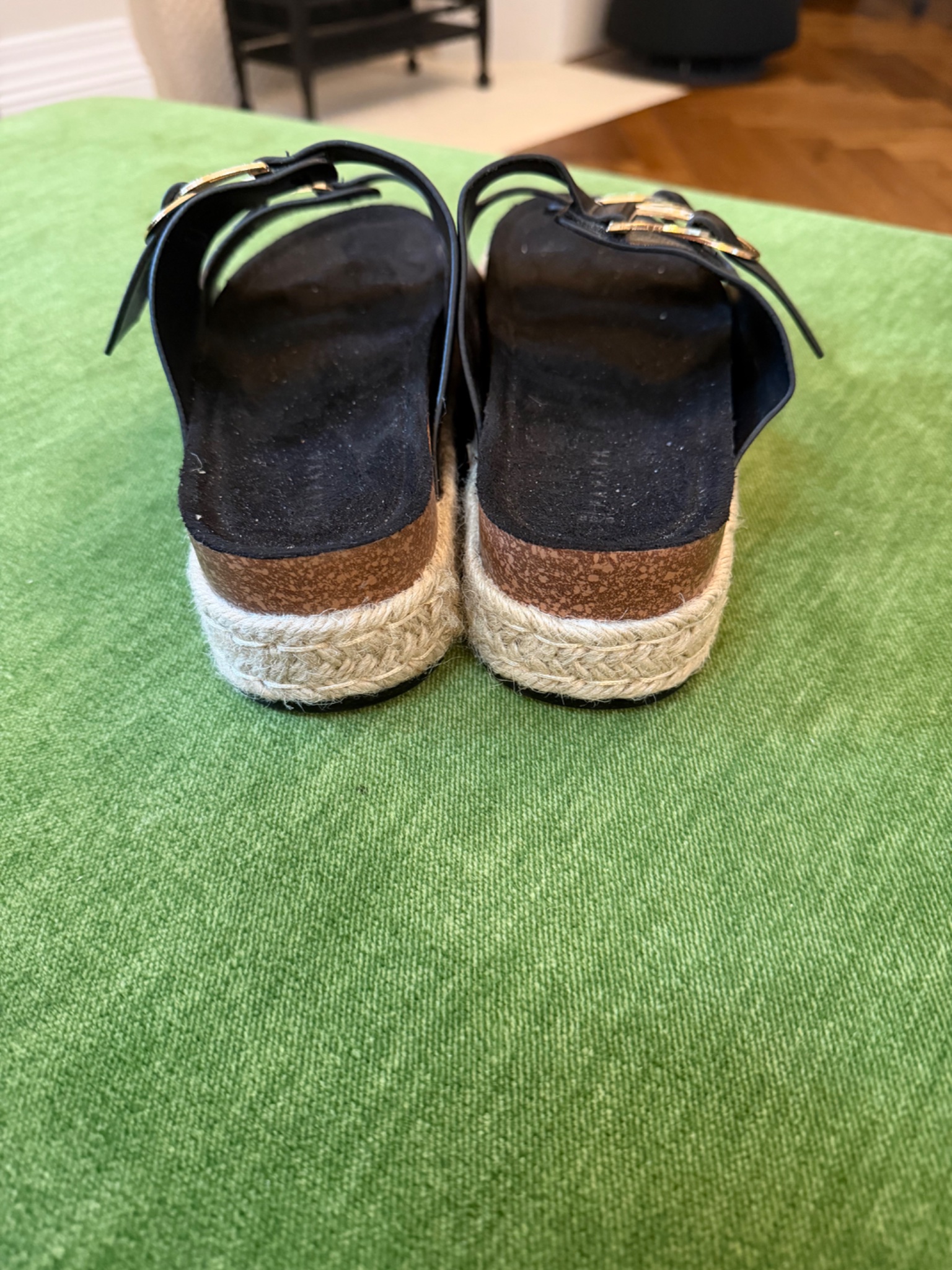 Zara Buckle Detail Espadrille Sandals - detail 4