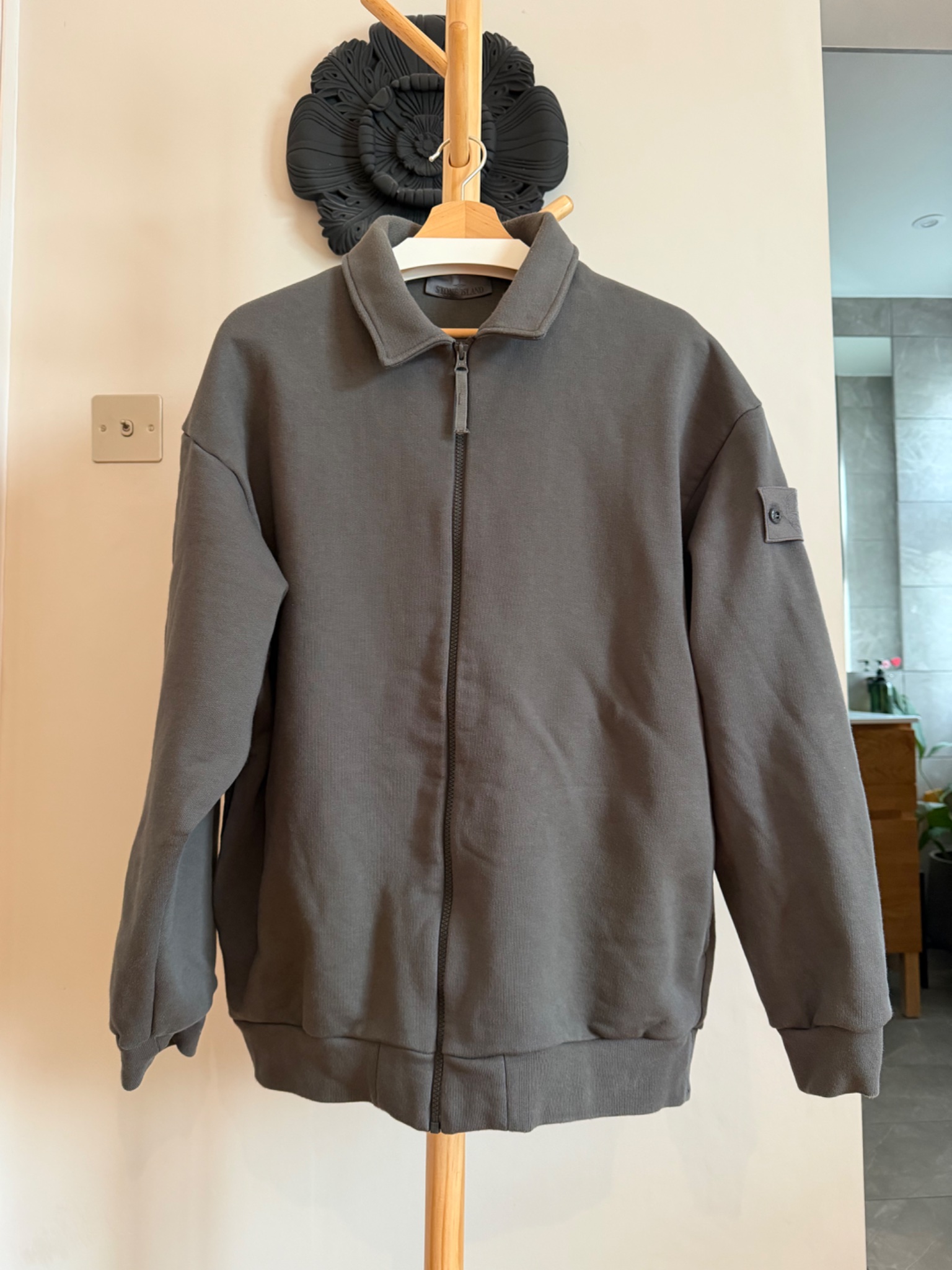 Stone Island Ghost Zip-Up Overshirt Track Top - detail 4