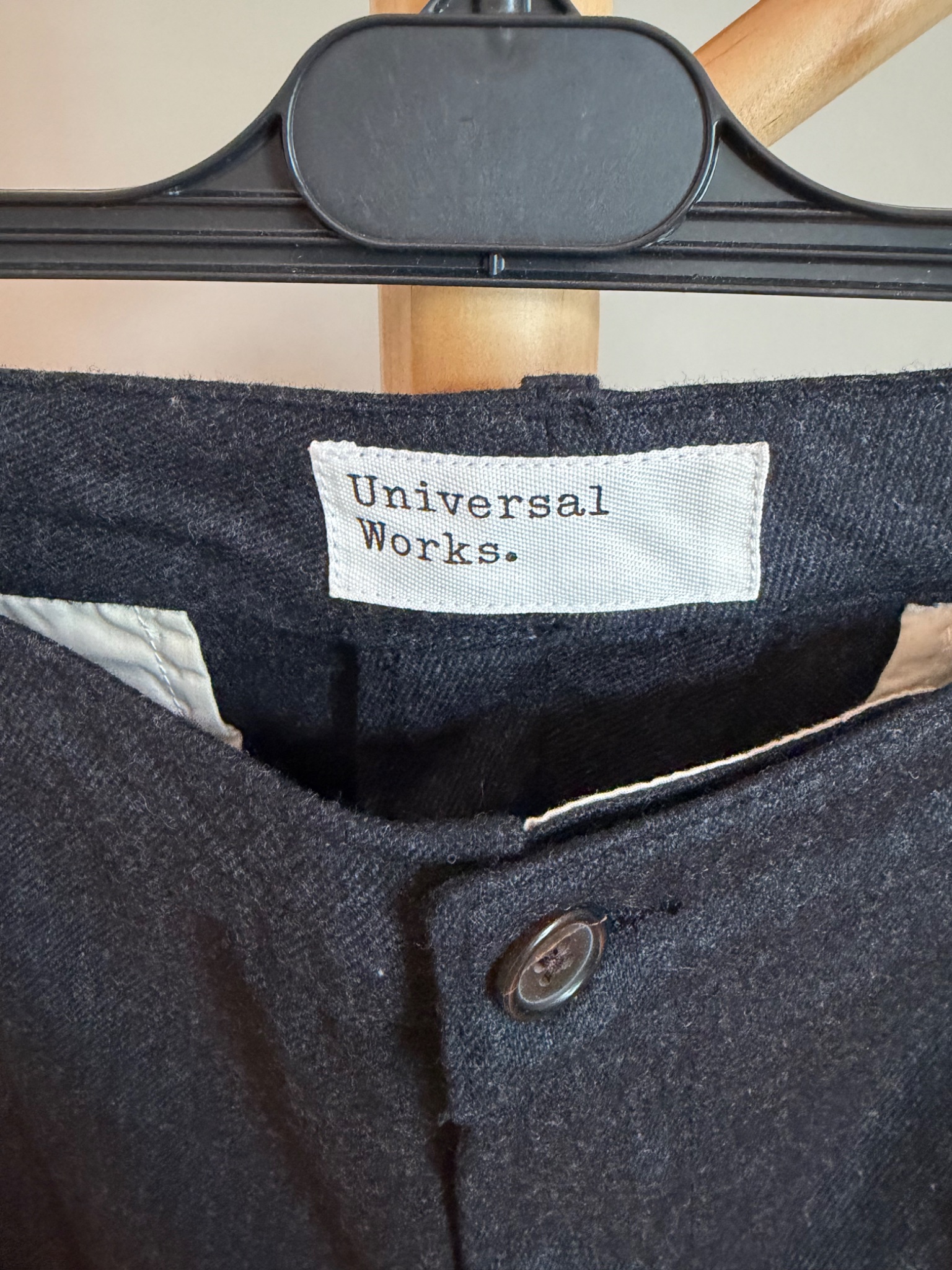 Universal Works. Aston Pant Flannel Trousers - detail 6