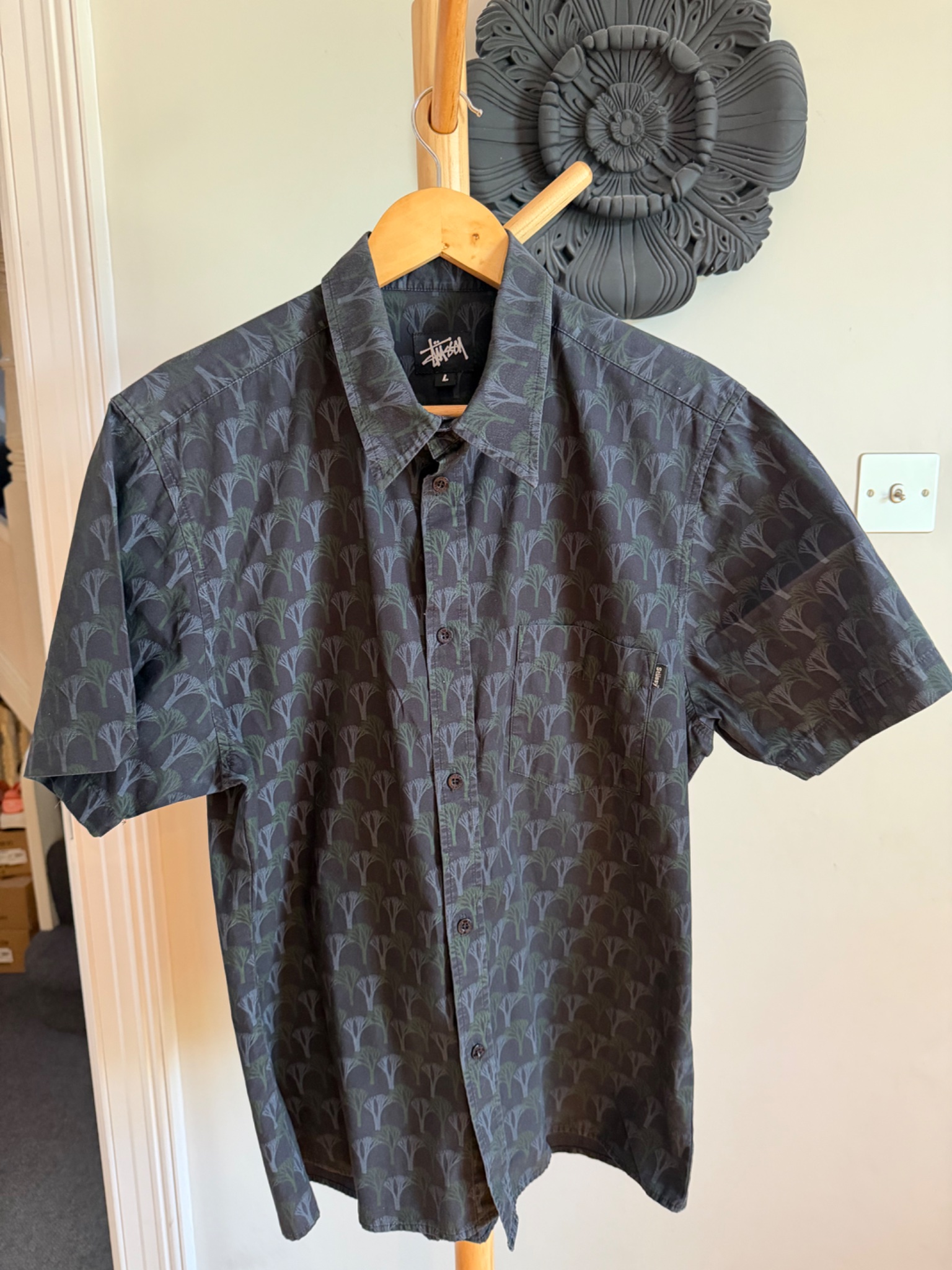 Stüssy Graphic Print Short Sleeve Shirt - detail 5