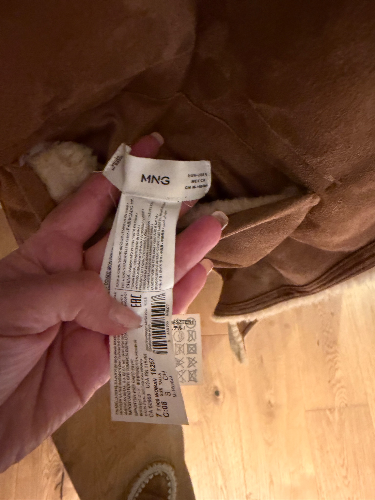 MANGO Faux Shearling Coat REVERSIBLE - detail 6