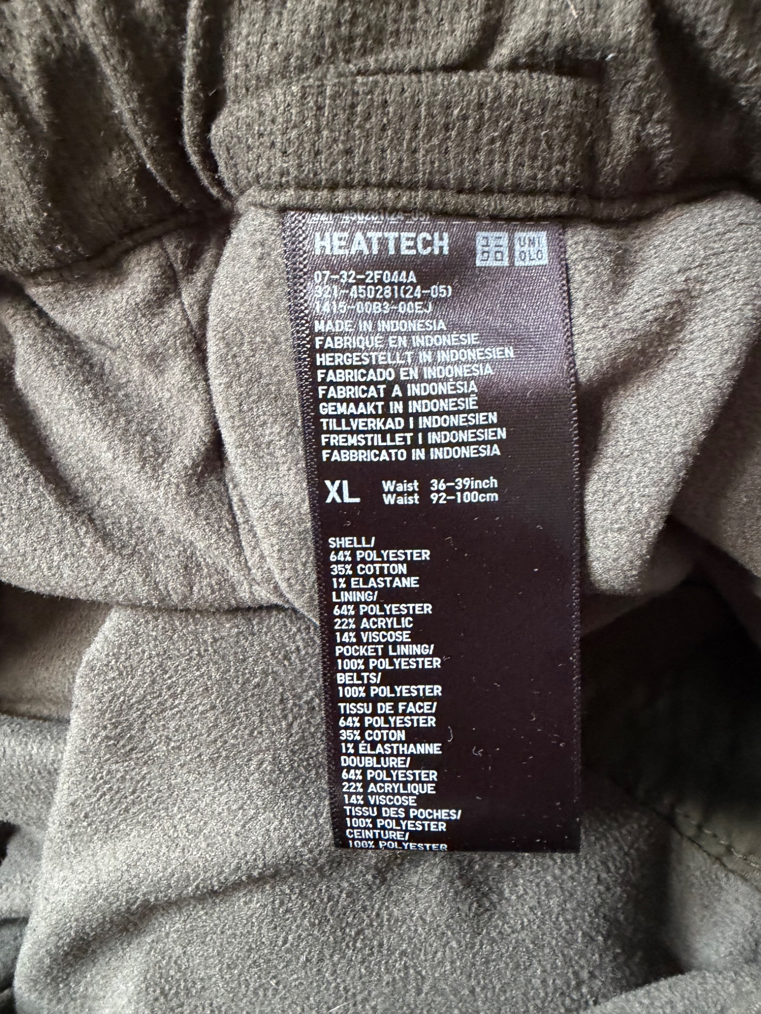 Uniqlo Heattech Trousers - detail 6