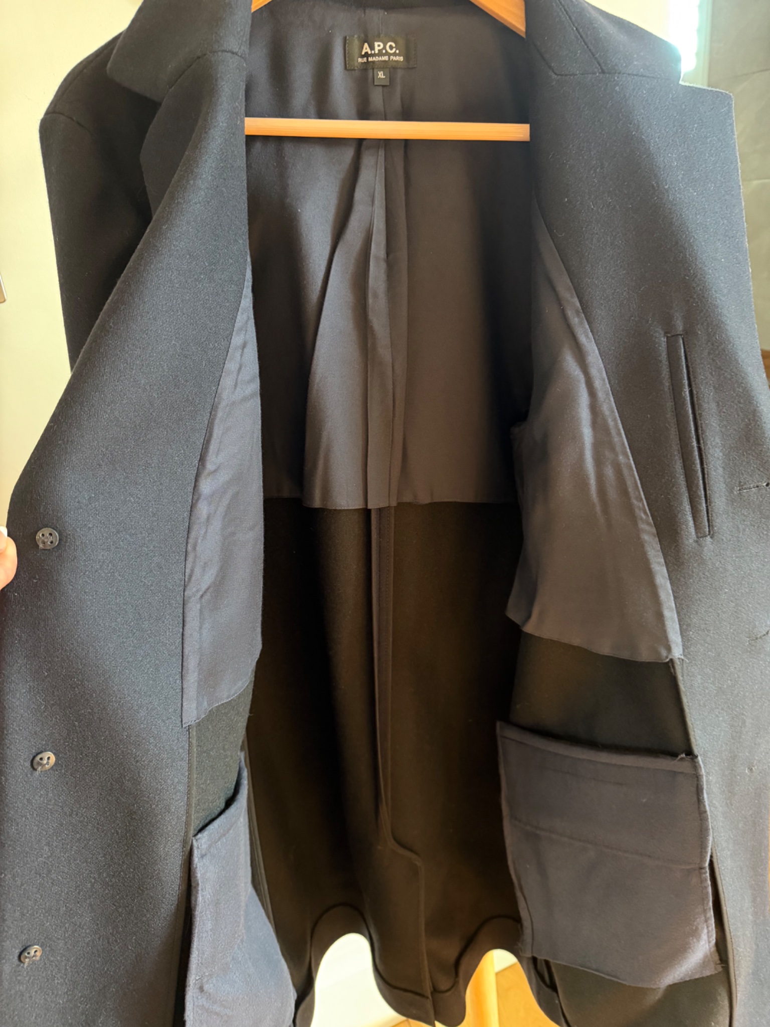 A.P.C. Single Breasted Overcoat - detail 6