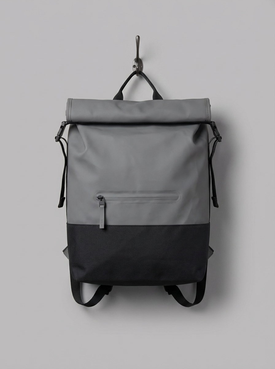 Rains Roll Top Backpack - hanger