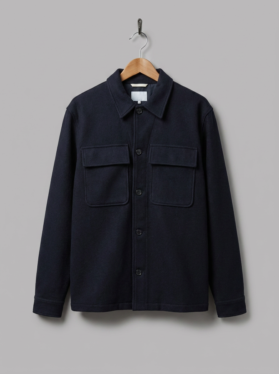 Norse Projects Kyle Wool Overshirt - hanger