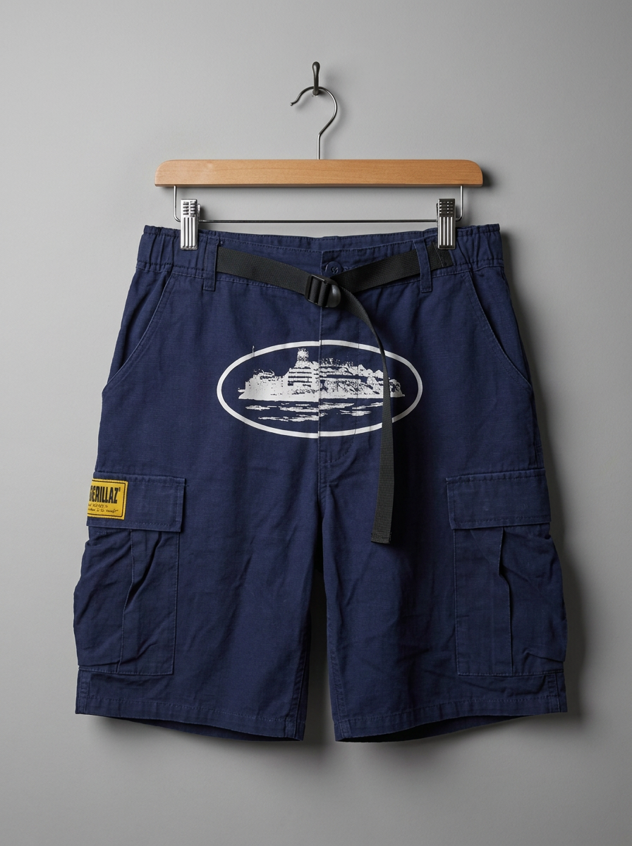Corteiz Cityscape Cargo Shorts - hanger