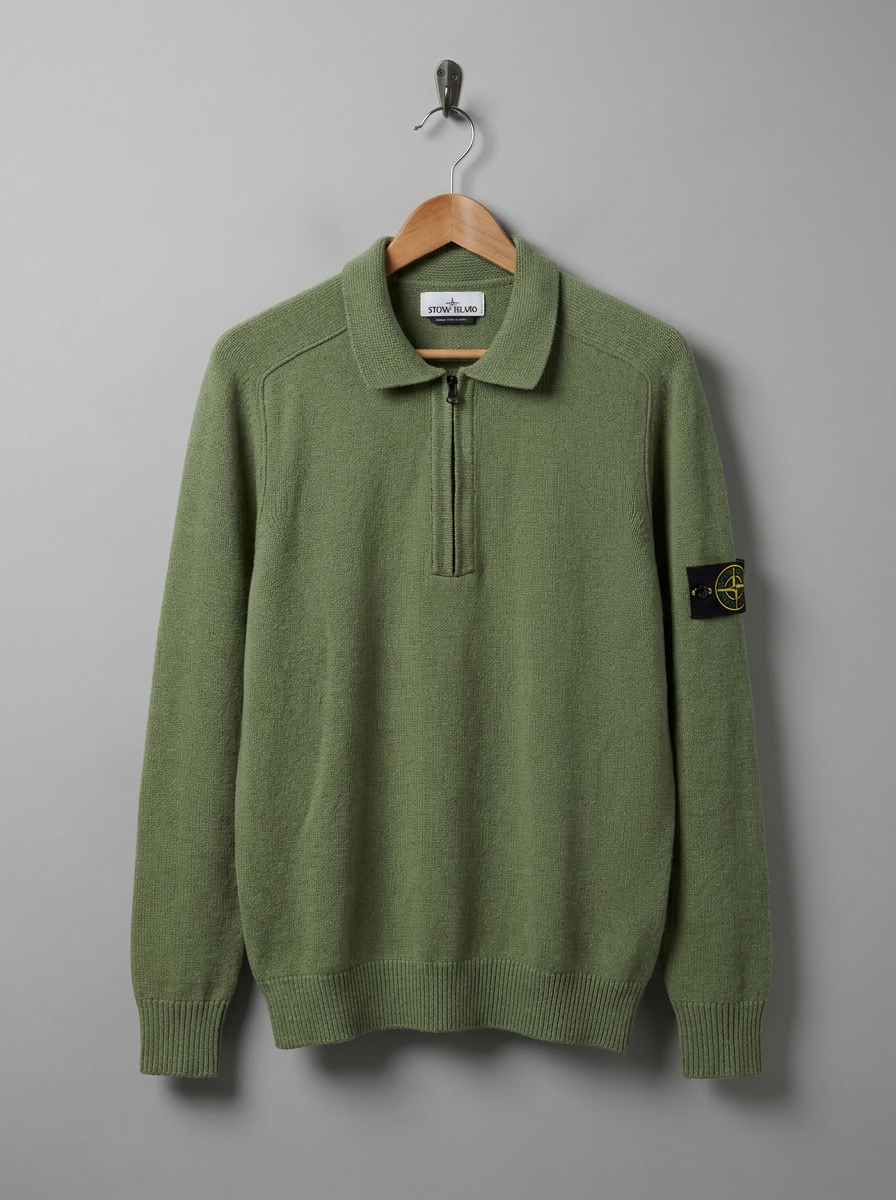 Stone Island Half-Zip Knit Jumper - hanger