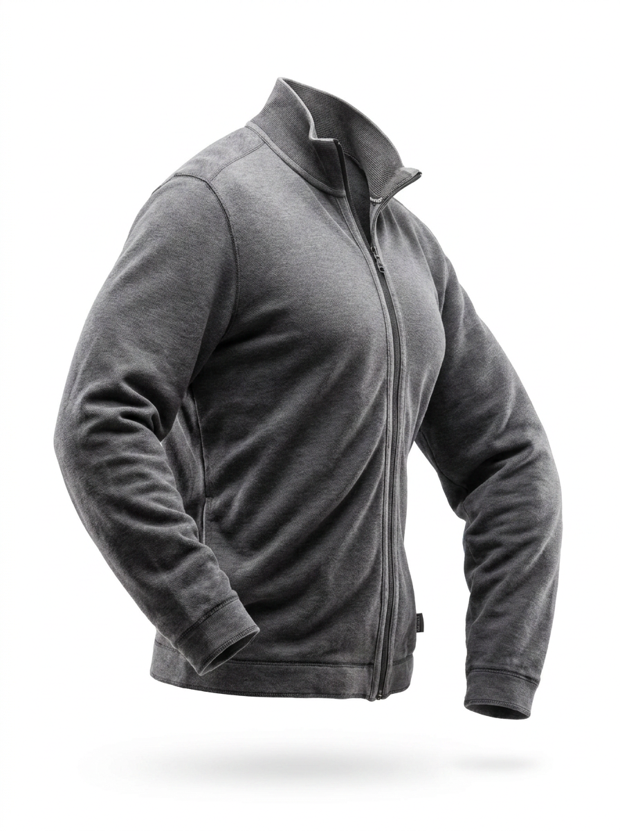 Boss Full Zip Track Reversible Jacket - ghost mannequin