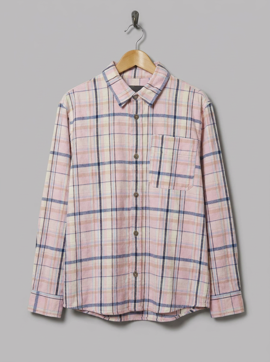 A.P.C. Plaid Flannel Shirt - hanger