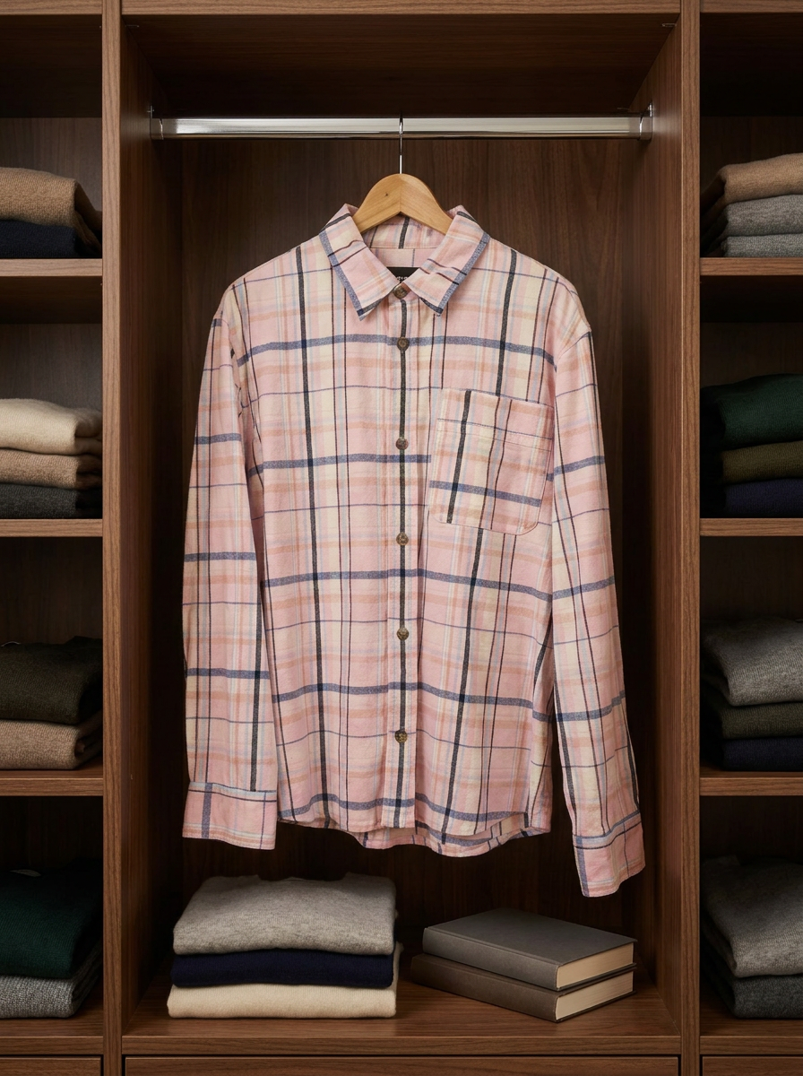 A.P.C. Plaid Flannel Shirt - lifestyle