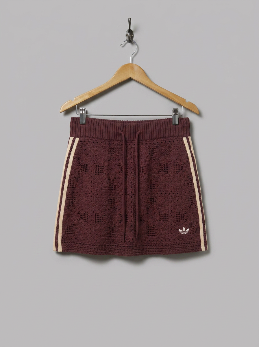 Adidas Originals Crochet Knit Mini Skirt - hanger