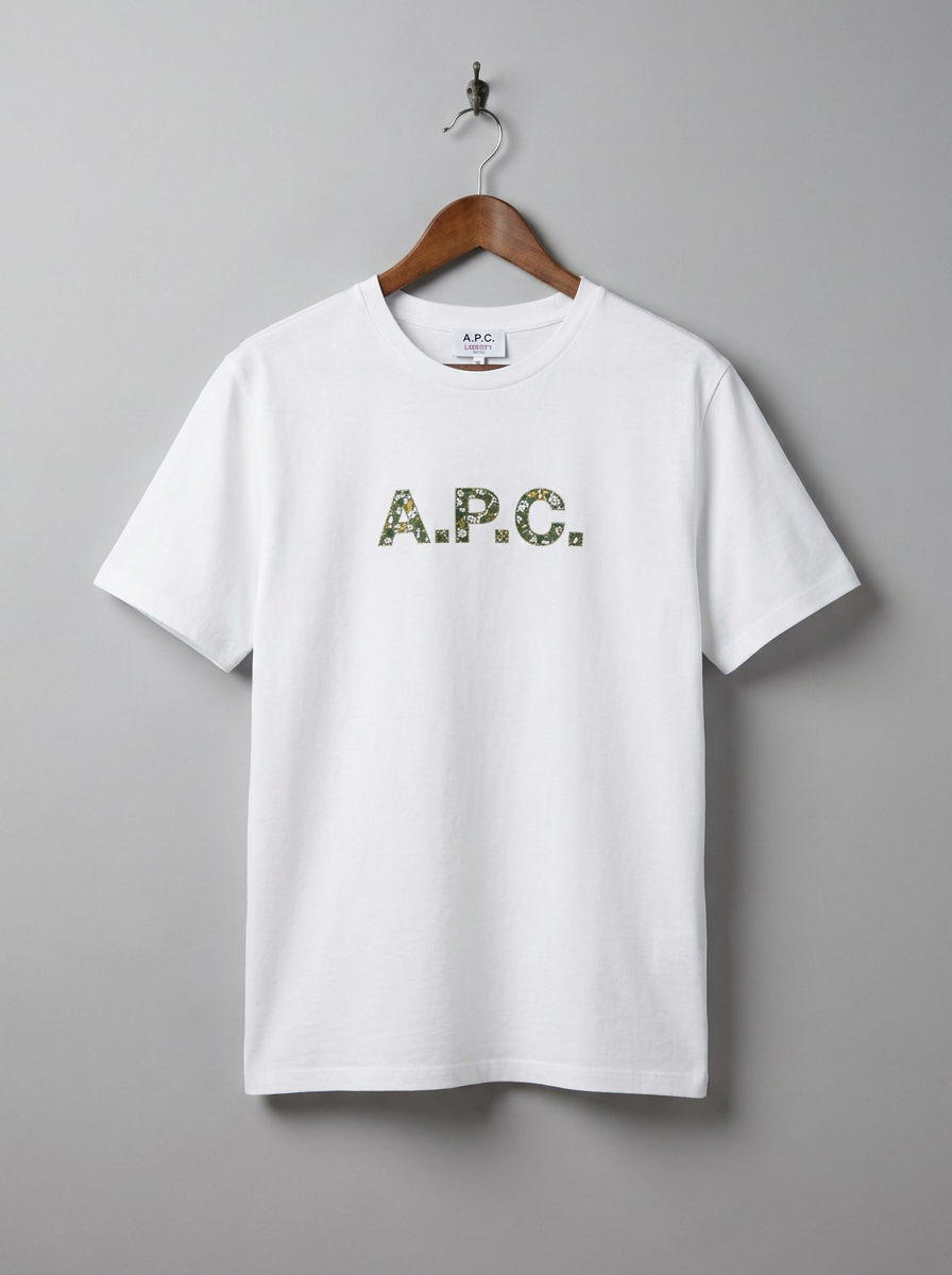A.P.C. Liberty Fabric Logo T-Shirt - hanger