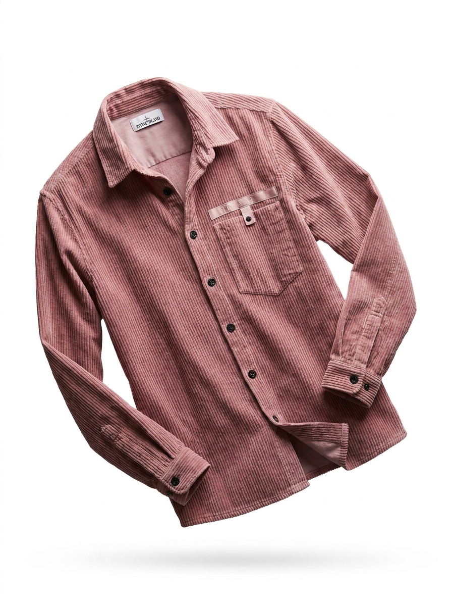 Stone Island Corduroy Shirt - ghost mannequin