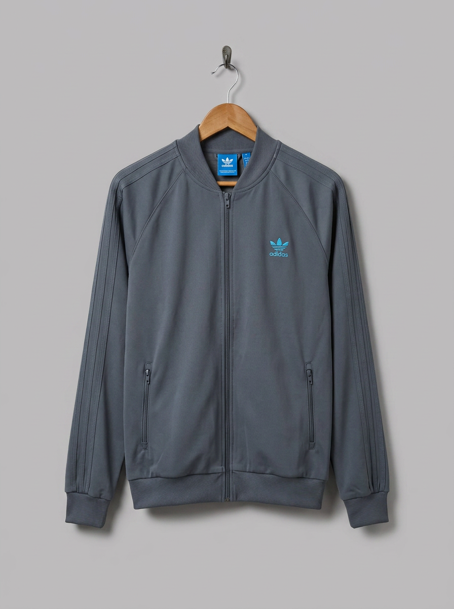 Adidas Originals Track Jacket Full Zip with Trefoil Logo - hanger