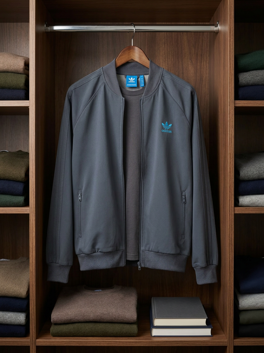 Adidas Originals Track Jacket Full Zip with Trefoil Logo - lifestyle