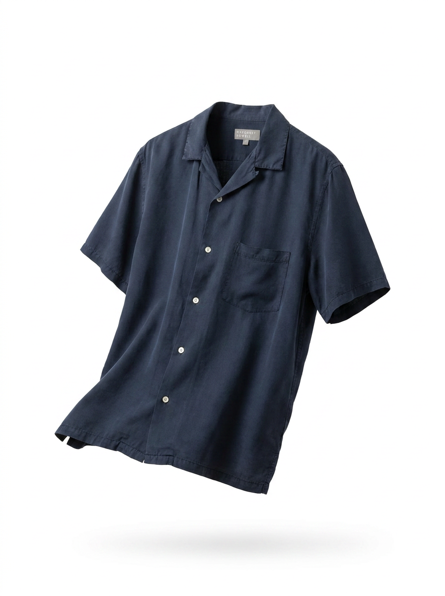 Portuguese Flannel Short Sleeve Shirt - ghost mannequin