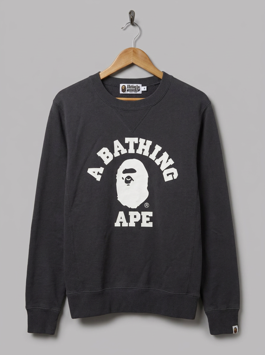 A Bathing Ape Ape Head Logo BAPE Sweatshirt - hanger