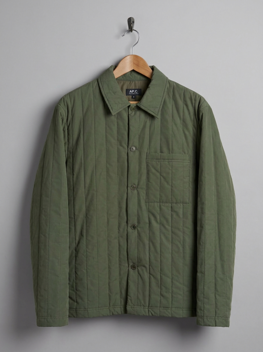 A.P.C. Mainline Quilted Overshirt jacket - hanger