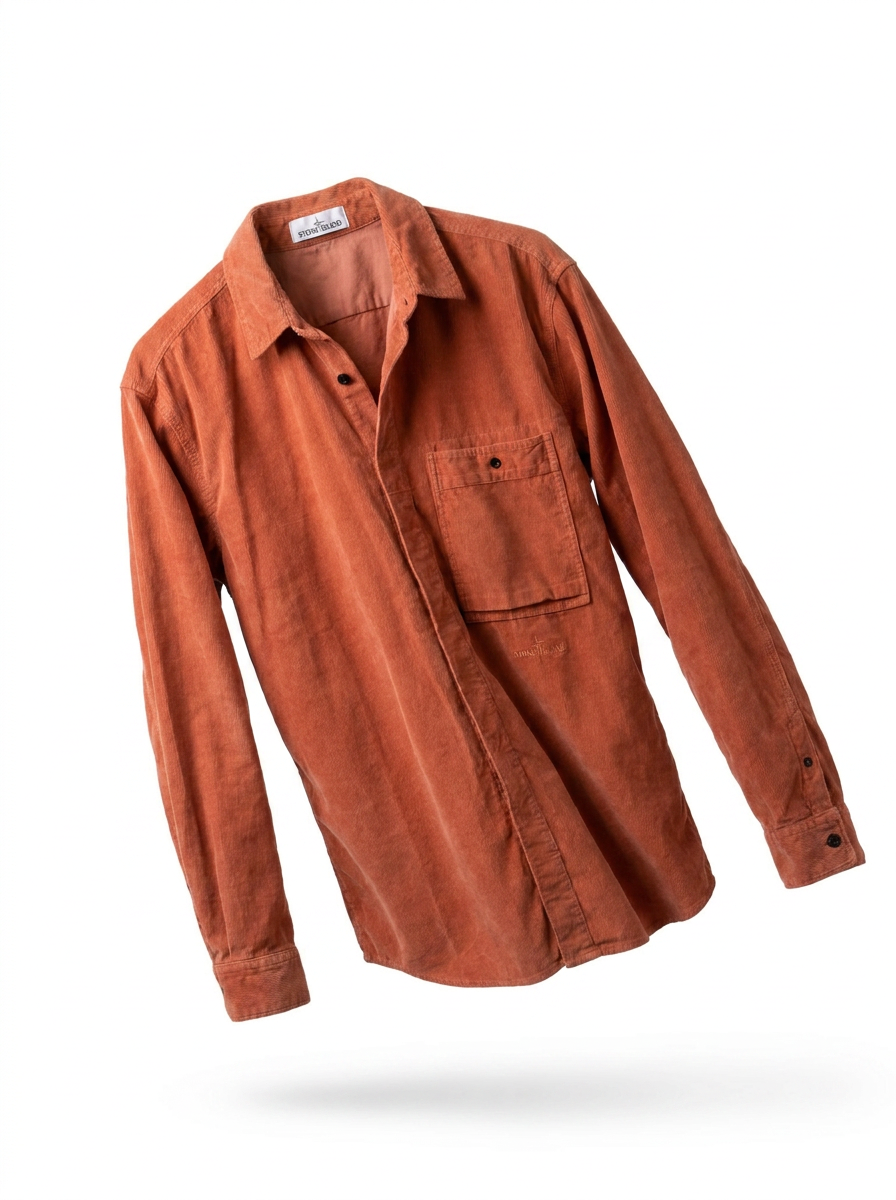 Stone Island Corduroy Shirt - ghost mannequin