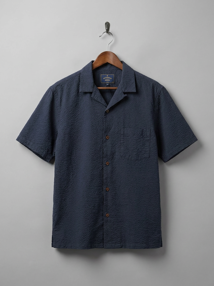 Portuguese Flannel Short Sleeve Shirt - hanger