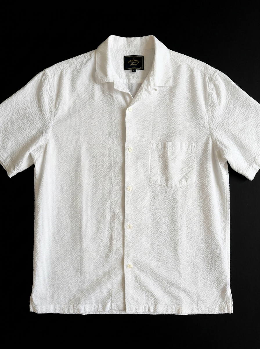 Portuguese Flannel Seersucker Shirt - packshot