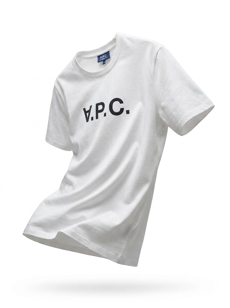 A.P.C. Logo T-Shirt - ghost mannequin