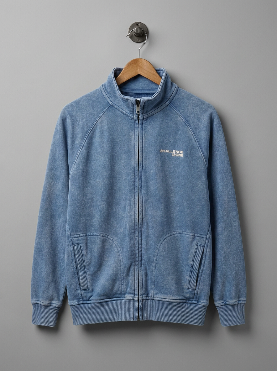 Zara Graphic Print Zip-Up Jacket - hanger