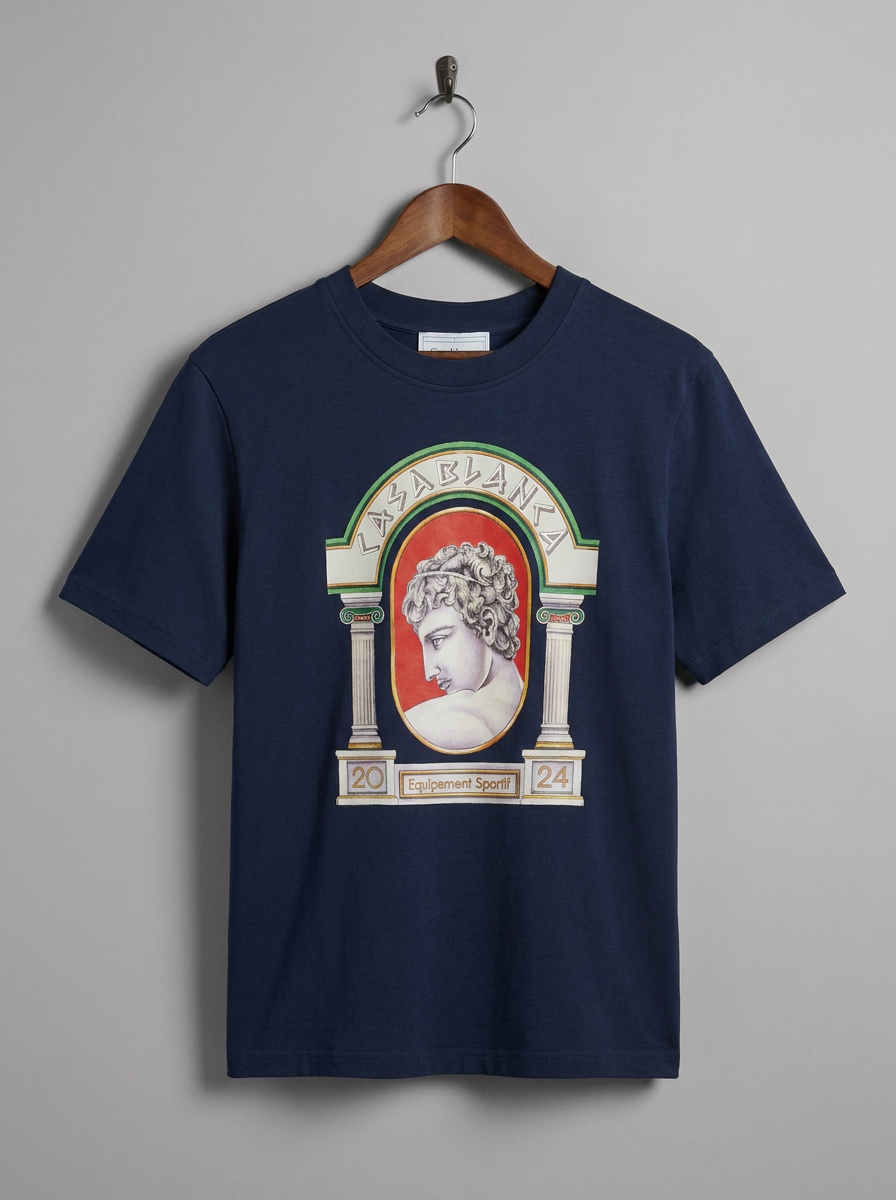 Casablanca Tennis Club Graphic Print T-Shirt - hanger