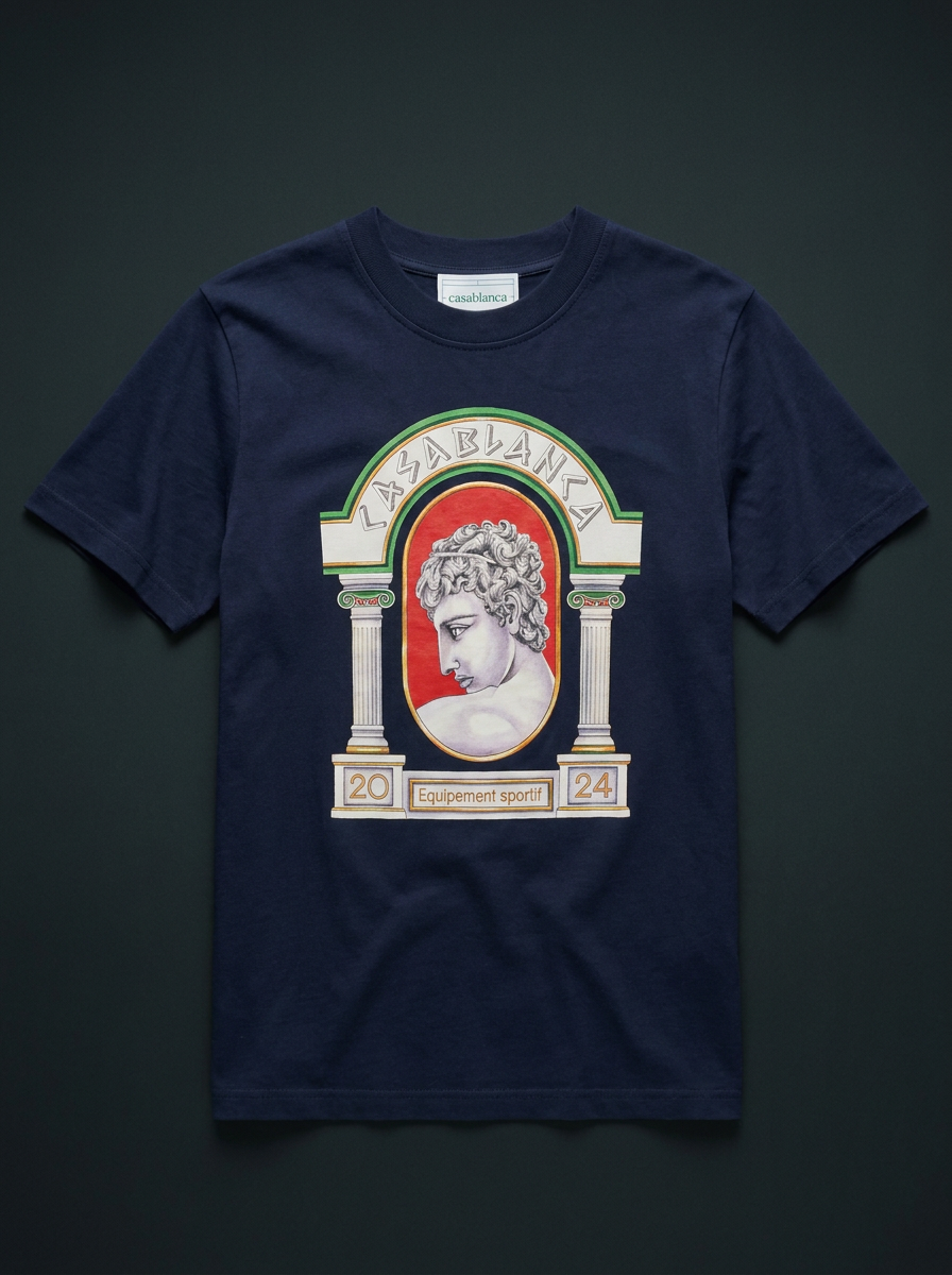 Casablanca Tennis Club Graphic Print T-Shirt - packshot