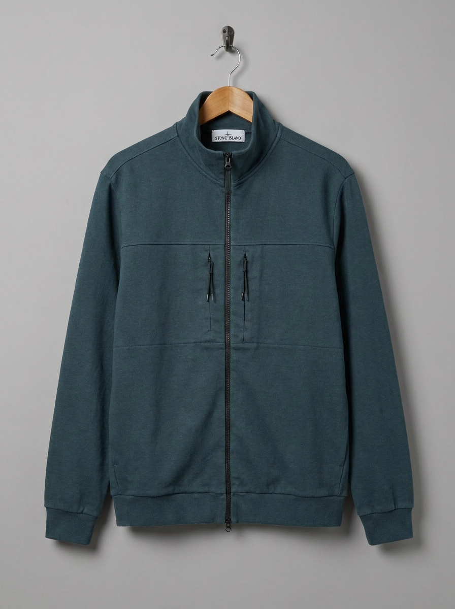 Stone Island Stellina Zip-Up Sweatshirt Track Top - hanger