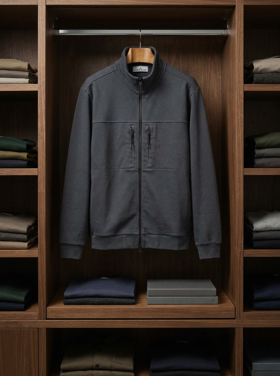 Stone Island Stellina Zip-Up Sweatshirt Track Top - lifestyle
