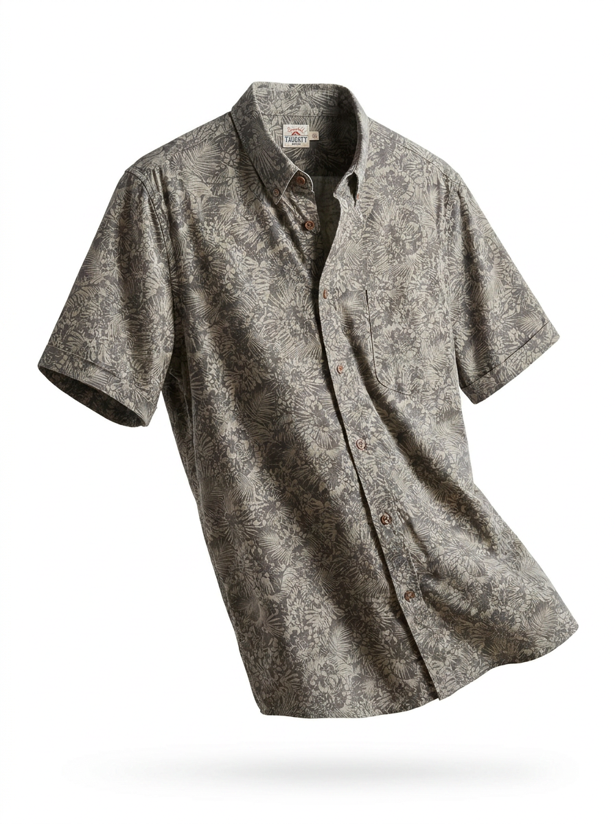 Faherty Patterned Short Sleeve Shirt - ghost mannequin
