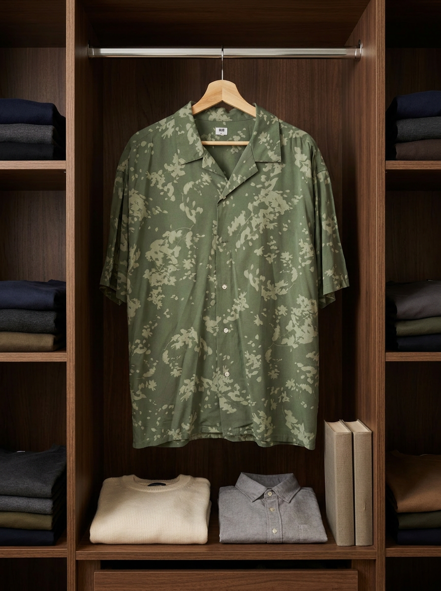 Uniqlo Patterned Short Sleeve Shirt - lifestyle