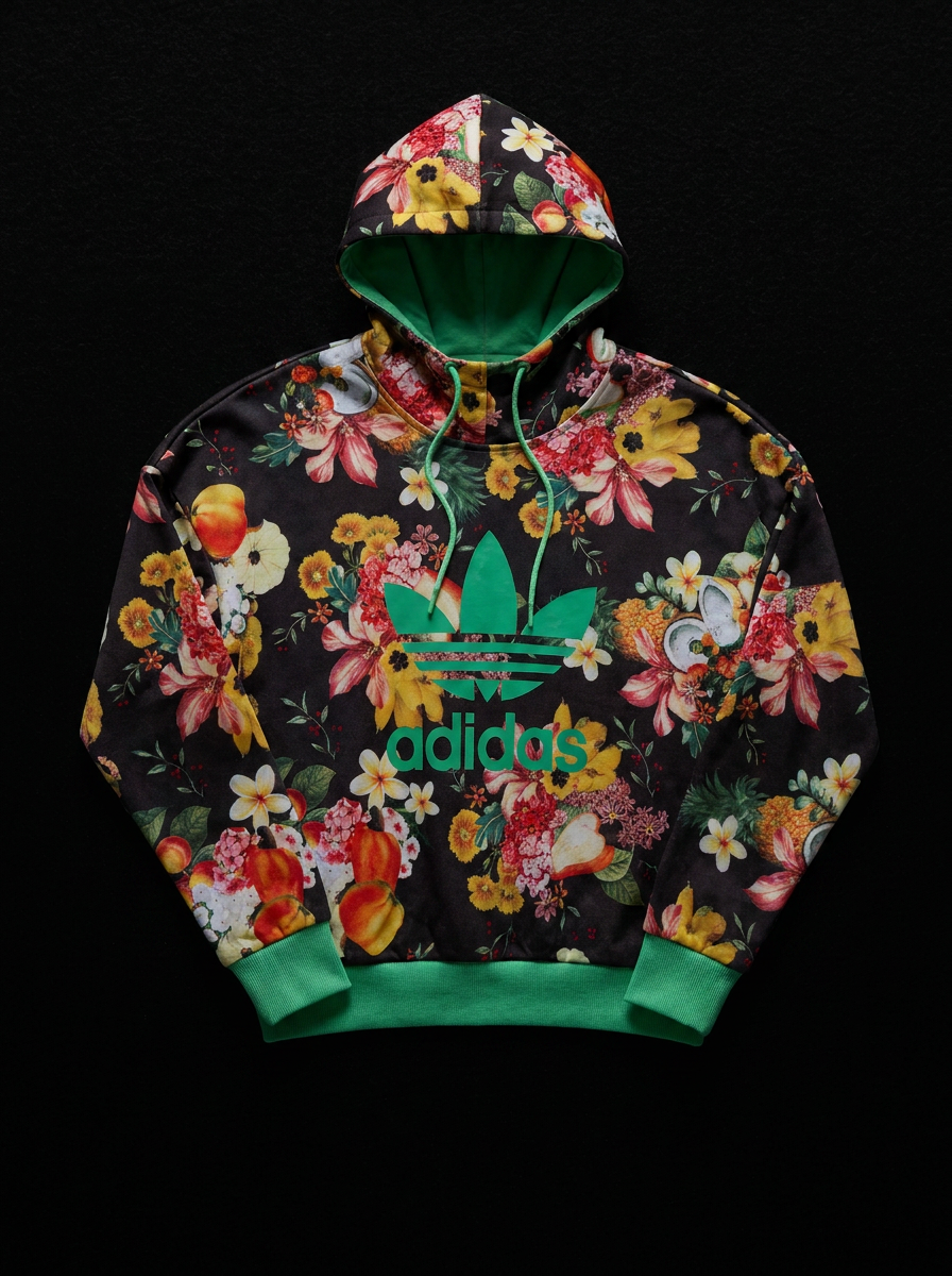 Adidas Floral Hoodie - packshot
