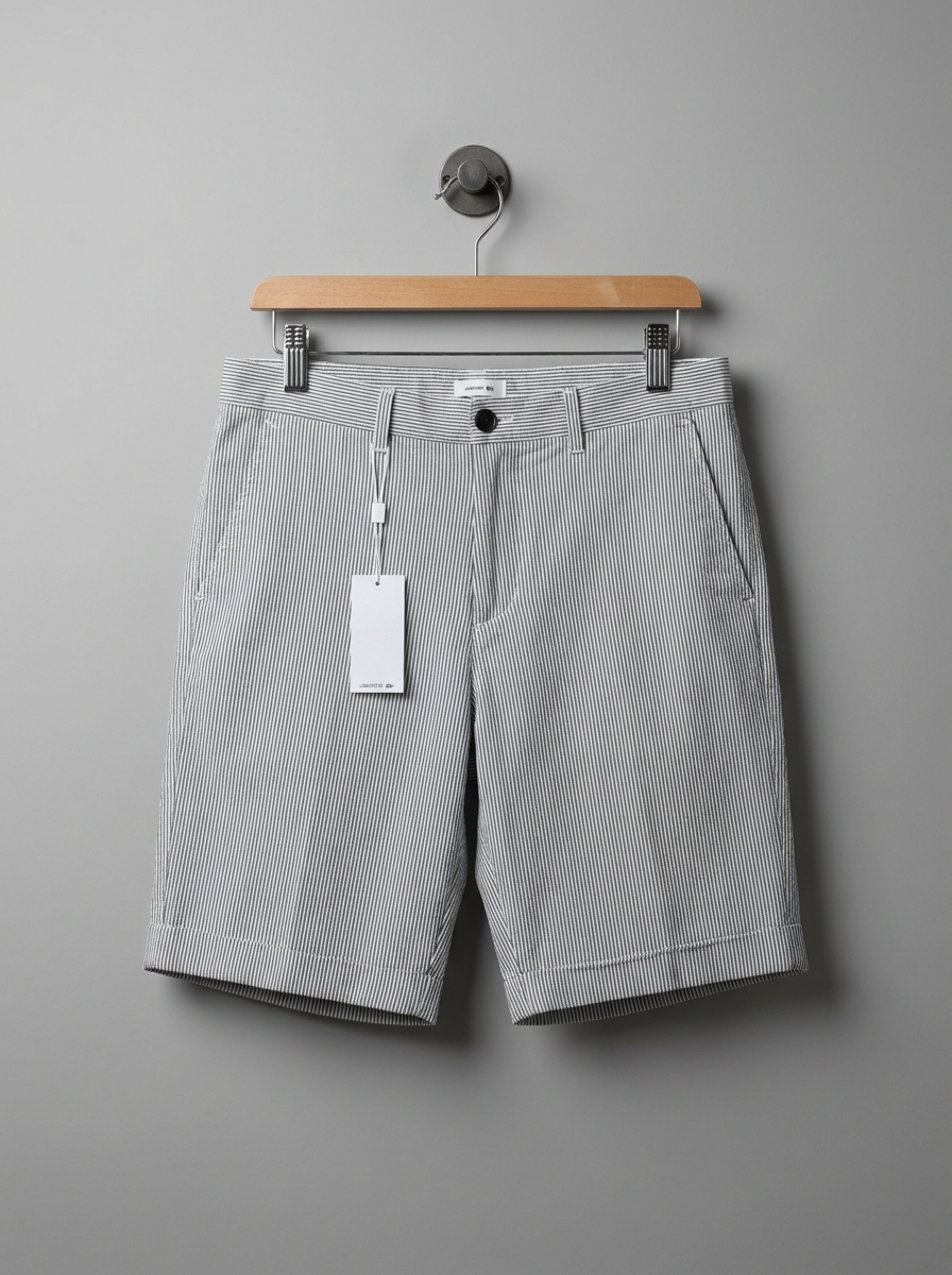 Lacoste Regular Fit Pinstripe Shorts - hanger