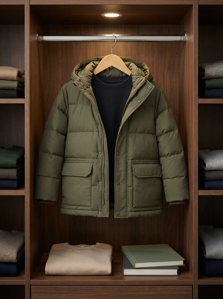 Uniqlo Kids Hooded Puffer Jacket