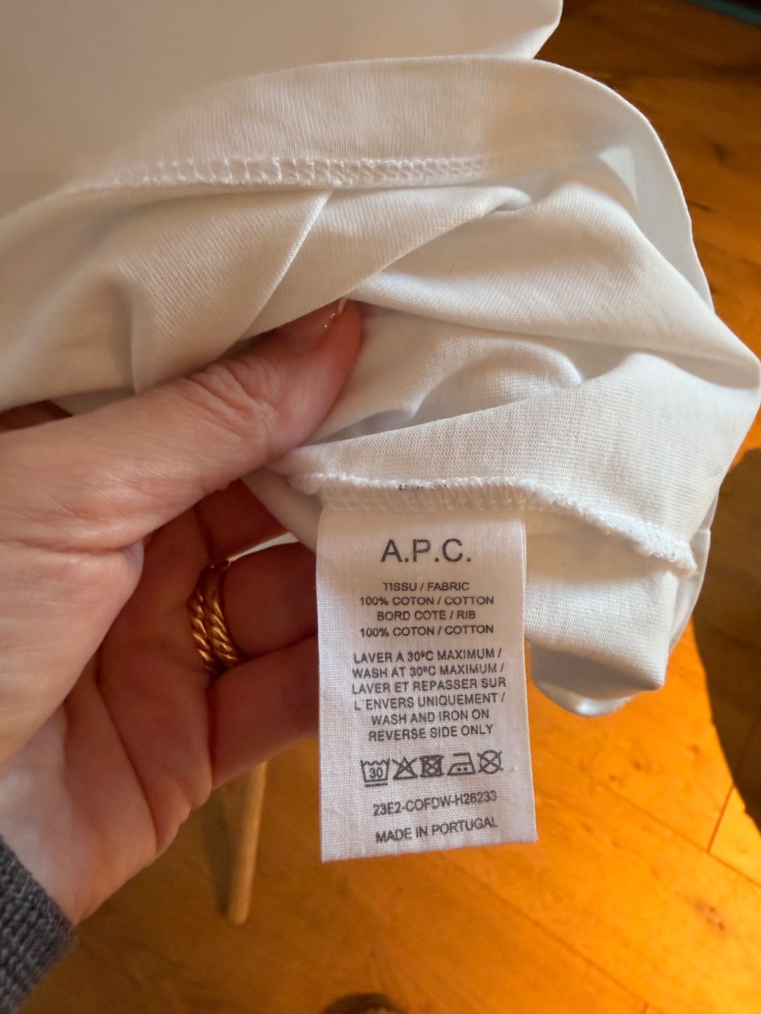 A.P.C. Liberty Fabric Logo T-Shirt